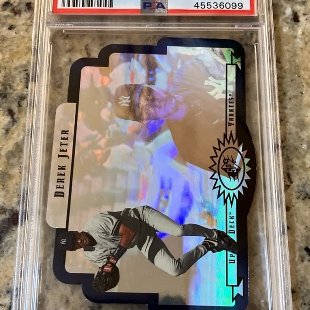 1996 Upper Deck SPx #43 Die Cut Hologram Derek Jeter Yankees PSA 9